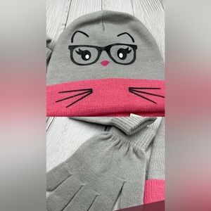 Spotted Zebra Kids Hat & Glove Set